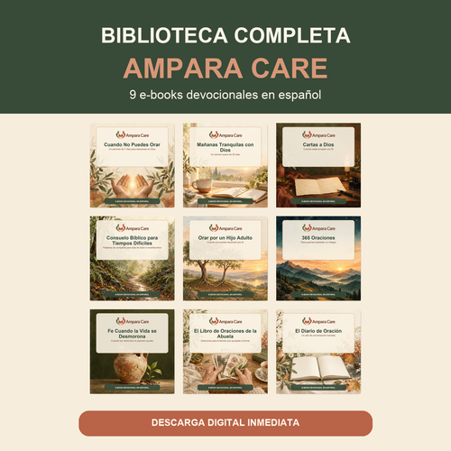 Portada de la Biblioteca Completa Ampara Care con nueve e-books en español